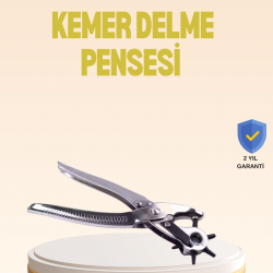 Mey İthalat® Profesyonel Deri Delme Pensesi Döner Başlıklı Kemer Delici 6 Fonksiyonlu