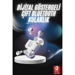 Mey İthalat® Profesyonel Dijital Göstergeli Düşük Gecikme Bluetooth Kulaklık Çift Kulaklık
