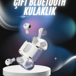 Mey İthalat® Profesyonel Dijital Göstergeli Düşük Gecikme Bluetooth Kulaklık Çift Kulaklık