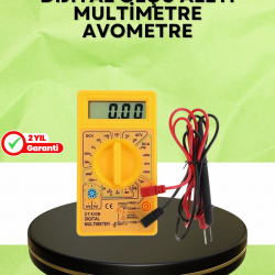 Mey İthalat® Profesyonel Dijital Multimetre Volt Amper Direnç Ölçümü