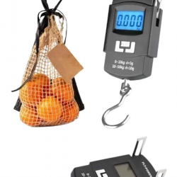 Mey İthalat® Profesyonel El Terazisi El Kantarı 50 Kg Dijital Göstergeli Tartı