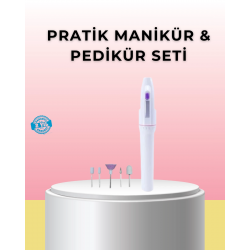 Mey İthalat® Profesyonel Elektrikli Tırnak Bakım Matkap Seti – Düşük Gürültü ve Taşınabilir Tasarım