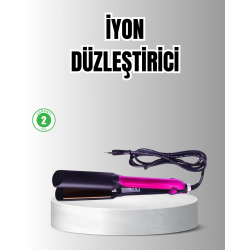 Mey İthalat® Profesyonel İyon Teknolojili Saç Düzleştirici – 220°C Hızlı Isınma ve LED Ekranlı Tasarım