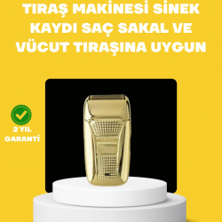 Mey İthalat® Profesyonel Kuru Kullanım Sakal Tıraş Makinesi Çift Başlıklı