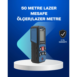 Mey İthalat® Profesyonel Lazer Metre Hassas Ölçüm ve Dijital Ekran