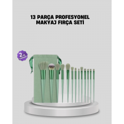 Mey İthalat® Profesyonel Makyaj Fırça Seti Yumuşak Kıllı Taşınabilir Çantalı