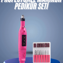 Mey İthalat® Profesyonel Manikür Pedikür Seti Törpü Makinesi Protez Tırnak Çıkarma