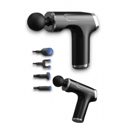 Mey İthalat® Profesyonel Masaj Tabancası Sporcu Masaj Aleti 4 Başlıklı Şarjlı Titreşimli