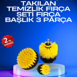 Mey İthalat® Profesyonel Matkap Ucu Temizlik Fırçası 3’lü Set