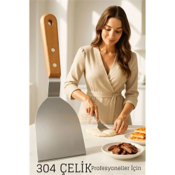 Mey İthalat® Profesyonel Mutfak Spatulası- Hamur Börek Et Spatulası Profesyonel Şef Kalitesi