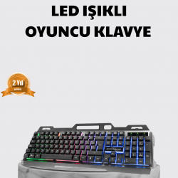 Mey İthalat® Profesyonel Oyuncu Klavye Mouse Seti – RGB Işıklı, Türkçe Q, DPI Ayarlı, Dayanıklı Gövde