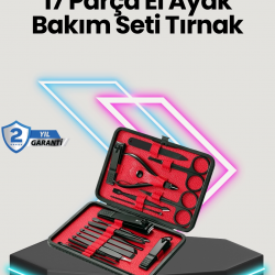 Mey İthalat® Profesyonel Paslanmaz Çelik Manikür & Pedikür Seti
