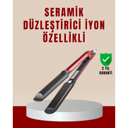 Mey İthalat® Profesyonel Saç Düzleştirici – 360° Döner Kablo ve Kompakt Tasarım
