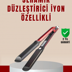 Mey İthalat® Profesyonel Saç Düzleştirici – 360° Döner Kablo ve Kompakt Tasarım