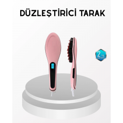 Mey İthalat® Profesyonel Saç Düzleştirici Tarak – 230°C Maksimum Isı, Hızlı Isınma ve Seramik Plaka