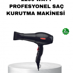 Mey İthalat® Profesyonel Saç Kurutma Makinesi – AC Motor, Soğuk Üfleme, 2 Hız Kademesi