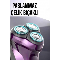 Mey İthalat® Profesyonel Şarjlı Saç ve Sakal Tıraş Makinesi Hassas Kesim