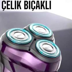 Mey İthalat® Profesyonel Şarjlı Saç ve Sakal Tıraş Makinesi Hassas Kesim