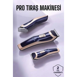Mey İthalat® Profesyonel Şarjlı Saç ve Sakal Traş Makinesi Kolay Kullanım