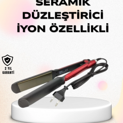 Mey İthalat® Profesyonel Titanyum Saç Düzleştirici – Ayarlanabilir Isı ve Hızlı Isınma Özellikli