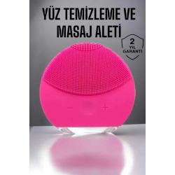 Mey İthalat® Profesyonel Yüz Temizleme Masaj Aleti Su Geçirmez, Kablosuz Şarj Özellikli Kolay Temizlenebilir