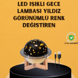 Mey İthalat® Projektör ışıklı, aromaterapi uyumlu mini masaüstü hava nemlendirici cihaz