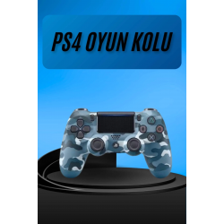 Mey İthalat® PS4 Joystick Oyun Kolu Titreşimli Uzun Pil Ömrü USB Şarj Kablolu
