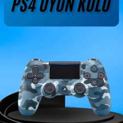Mey İthalat® PS4 Joystick Oyun Kolu Titreşimli Uzun Pil Ömrü USB Şarj Kablolu