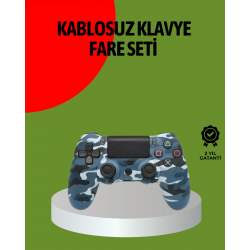 Mey İthalat® PS4 Kablosuz Oyun Kolu Gecikmesiz Bağlantılı Ergonomik Tasarımlı