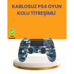 Mey İthalat® PS4 Kablosuz Oyun Kolu Gecikmesiz Bağlantılı Ergonomik Tasarımlı