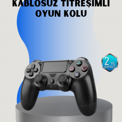 Mey İthalat® PS4 Uyumlu Kablosuz Oyun Kolu – Gerçekçi Titreşimli Geri Bildirim