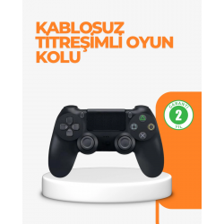 Mey İthalat® PS4 Uyumlu Kablosuz Oyun Kolu – Titreşimli, Şarjlı ve Ergonomik