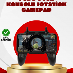 Mey İthalat® PUBG Mobile Uyumlu Joystick ve Parmak Tetikli Oyun Gamepadi