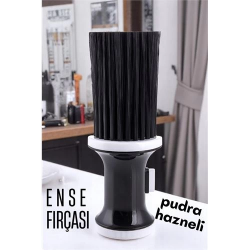 Mey İthalat® Pudra Hazneli Ense Fırçası Saç Temizleme Fırçası - Berber Temizlik Fırçası- Kuaför Berber Malzemesi
