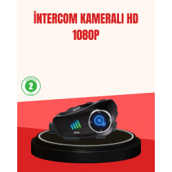 Mey İthalat® Q28 Kameralı Motosiklet Kask Kulaklık Bluetooth 5.3 Su Geçirmez 1080P HD