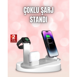 Mey İthalat® Qi Destekli Tüm Cihazlarla Uyumlu Kablosuz Şarj Ünitesi