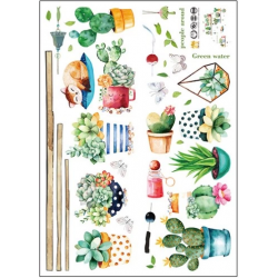 Mey İthalat® Raf Tasarımlı Karışık Dizaynlı Yapışkanlı Sticker Seti MC-664