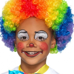 Mey İthalat® Rengarenk Kıvırcık Afro Peruk Bonus Saç 120 Gr