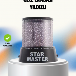 Mey İthalat® Renk Değiştirmeli LED Yıldız Projektör Parti ve Gece Lambası