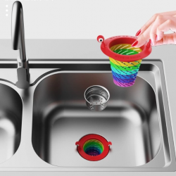 Mey İthalat® Renkli 6 Kademeli Lavabo Süzgeci