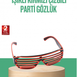 Mey İthalat® Renkli Işıklı Gözlük Eğlenceli Gece Aksesuarı