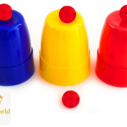 Mey İthalat® Renkli Kupalar ve Toplar Sihirbazlık Seti - Başlangıç Seviyesi Sihir Malzemesi