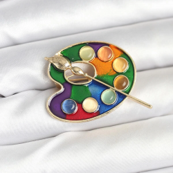 Mey İthalat® Ressam Paleti Model Broş