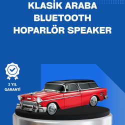 Mey İthalat® Retro Araba Şekilli Kablosuz Bluetooth Hoparlör