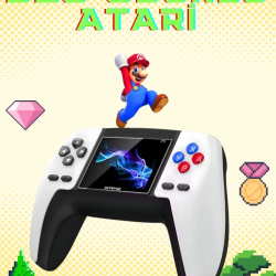 Mey İthalat® Retro Konsol P5 Uyumlu Taşınabilir 520 Oyunlu Kablosuz Game Stick