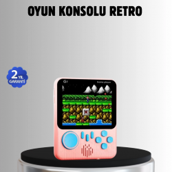 Mey İthalat® Retro Oyun Konsolu – 3.5 İnç Ekran, 666 Klasik Oyun, TV Bağlantılı