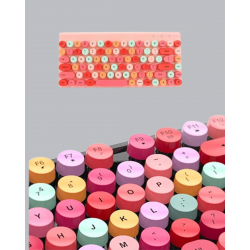 Mey İthalat® Retro Tarz Bluetooth 5.1 Klavye – Win/OSX/Android/iOS Uyumlu