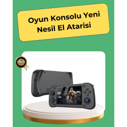 Mey İthalat® Retro ve Modern Oyun Destekli Taşınabilir Konsol 64GB Kart Dahil