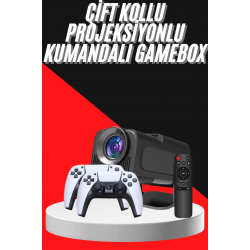 Mey İthalat® Retro Video Oyunu Konsolu Android Tv El Oyun Konsolu WIFI Taşınabilir Projeksiyon Cihazı