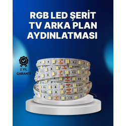Mey İthalat® RF Kumandalı Renk Değiştiren TV LED Şerit 2MT